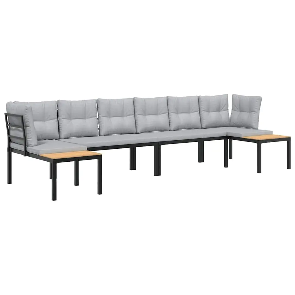 Garden Sofa Set 4 Piece Outdoor Furniture Patio Seating with Cushions Side Table