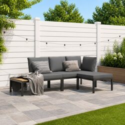 Your New Favorite 3 Piece Outdoor Sofa Set with Cushions