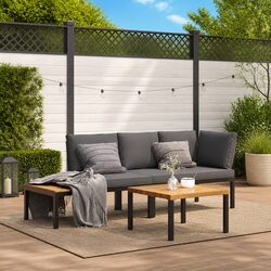 Friendly 3 Piece Garden Sofa Set for Your Outdoor Needs