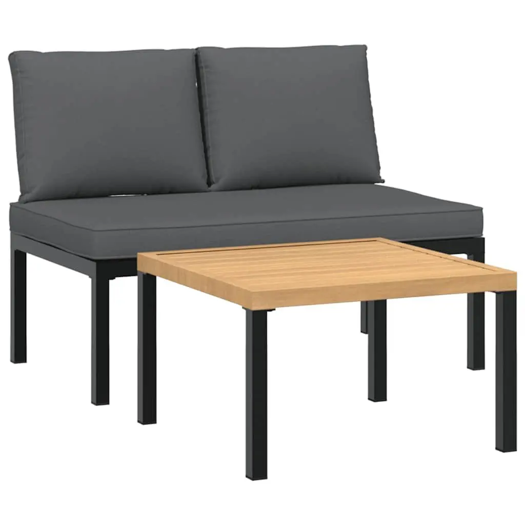Outdoor Garden Sofa Set 2 Piece Patio Furniture Modular Lounge Seating with
