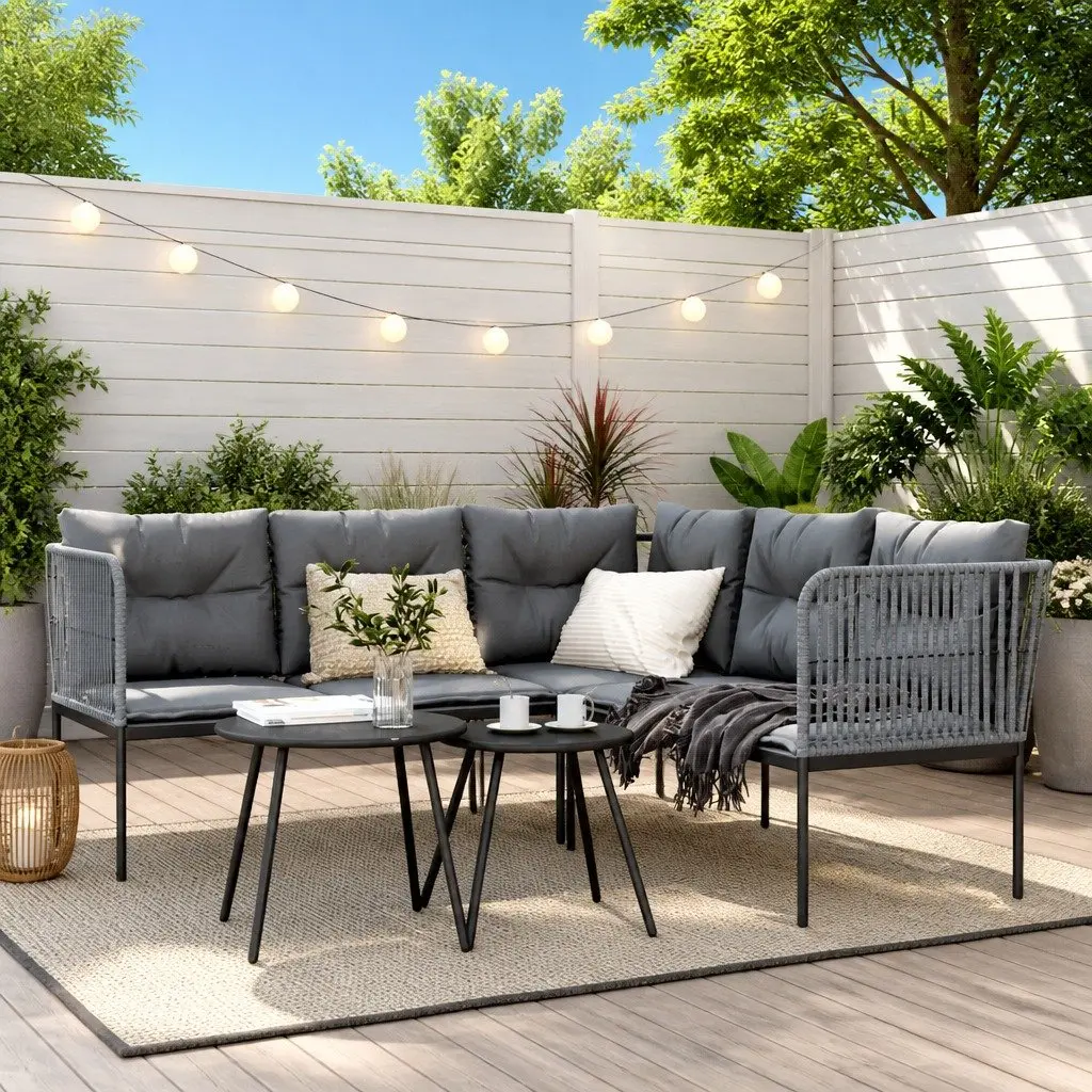 Garden Sofa Set with Cushions