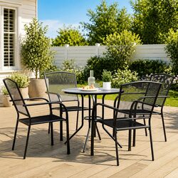 Your Ideal 5 Piece Stackable Garden Chair Set Awaits
