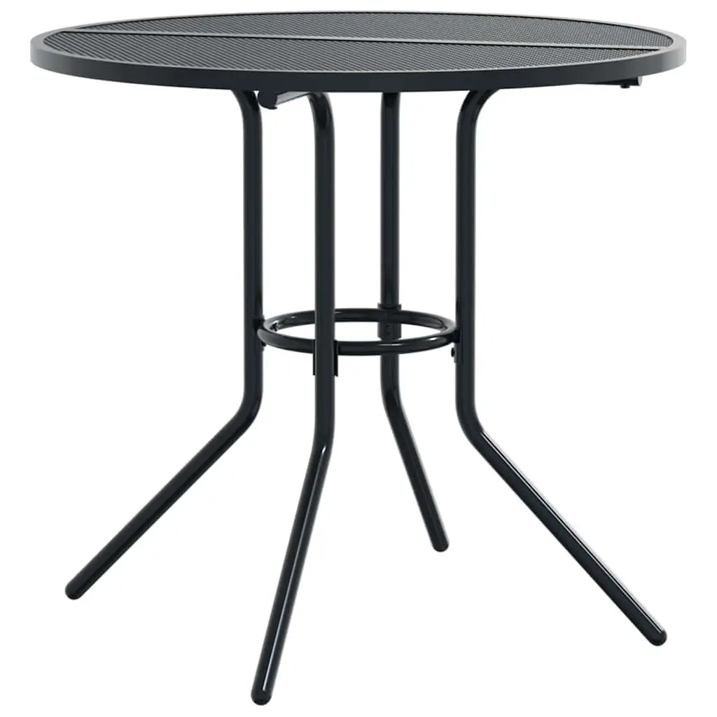 Stackable Garden Chair Set 5 Piece Outdoor Furniture Anthracite