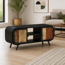 Your Stylish Reclaimed Wood TV Cabinet 110x30x45cm