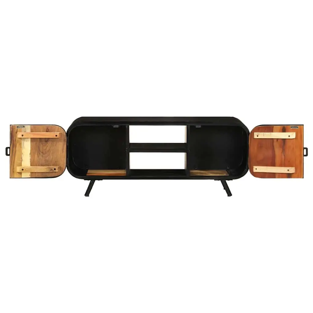 Reclaimed Wood TV Cabinet Industrial Vintage 110x30x45cm