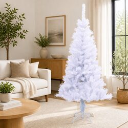 White Artificial Christmas Tree 120cm 230 Branch Tips Indoor Outdoor Holiday