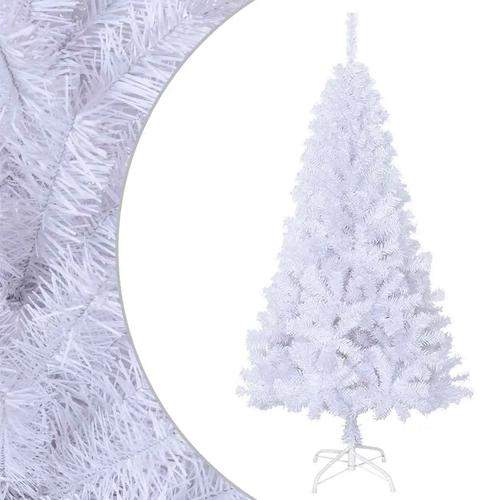 Artificial Christmas Tree White 120cm Thick Branches PVC Indoor Outdoor Décor
