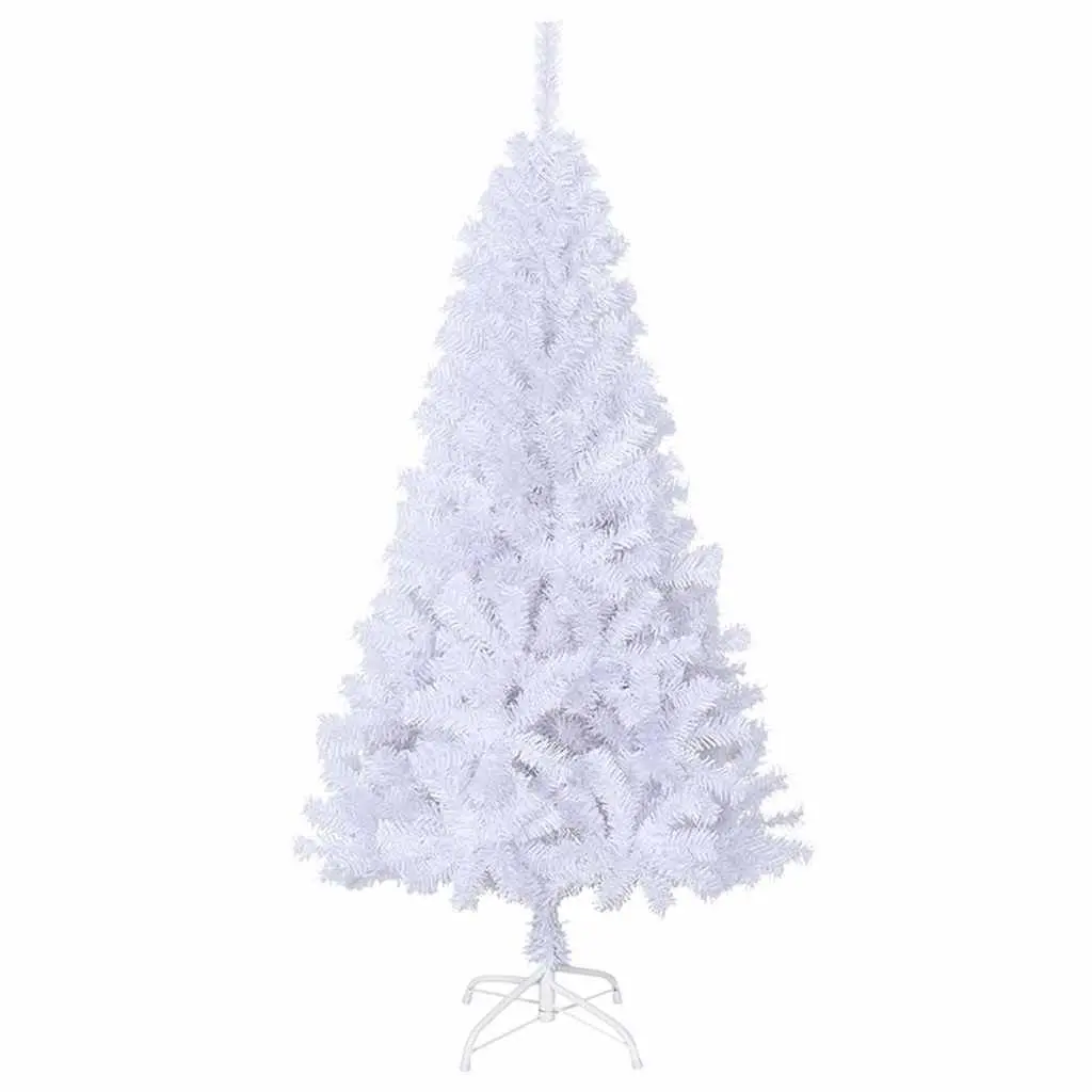 Artificial Christmas Tree White 120cm Thick Branches PVC Indoor Outdoor Décor