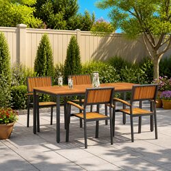 Friendly 5-Piece Outdoor Dining Set with Comfort