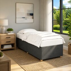 Find Your Comfort with a 90x190 cm Grey Fabric Bed Frame