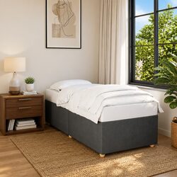 You’ll Love This Grey Fabric Bed Frame in Your Bedroom