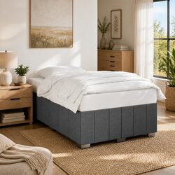 Your New Favorite Grey Fabric Double Bed Frame
