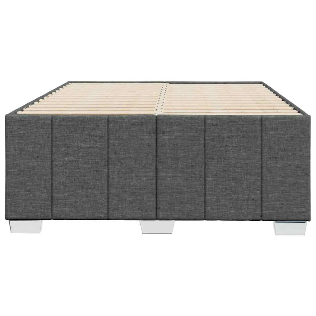Grey Fabric Double Bed Frame