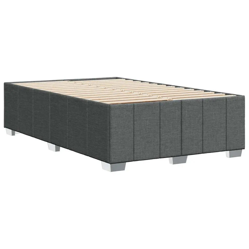 Grey Fabric Double Bed Frame