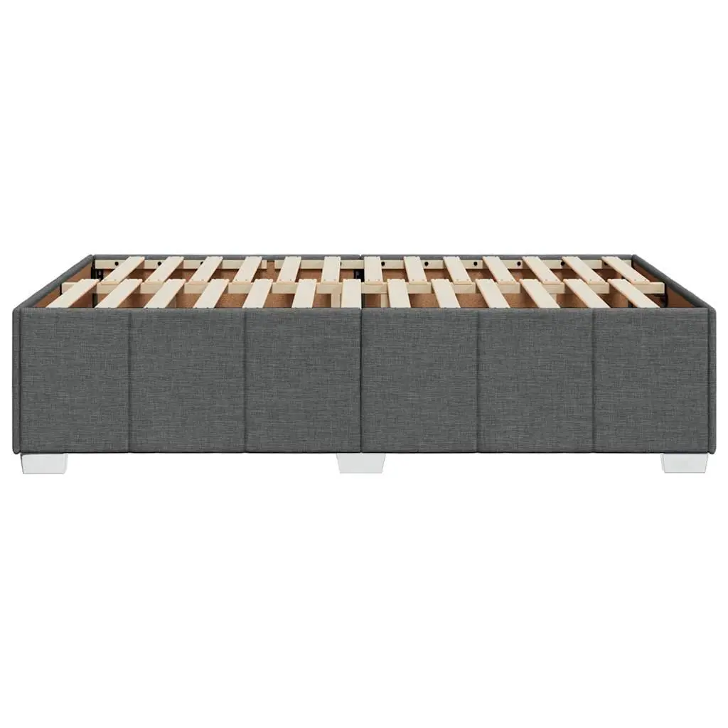 Grey Fabric Double Bed Frame