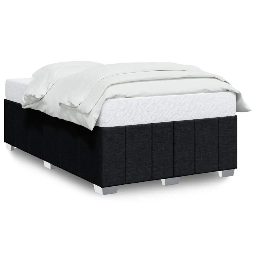 Black Fabric Double Bed Frame