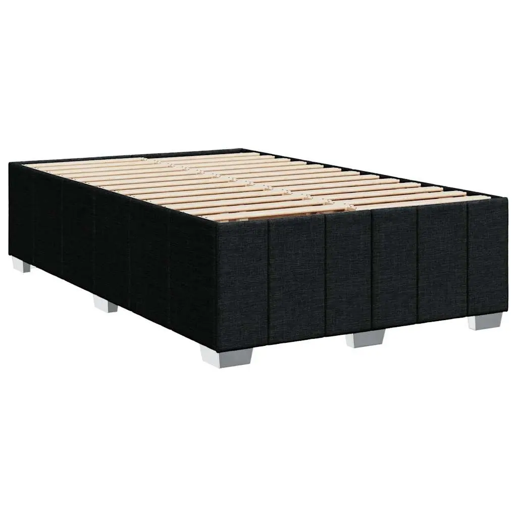 Black Fabric Double Bed Frame