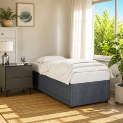 Your Ideal Grey Velvet Bed Frame 90x190 cm Awaits You