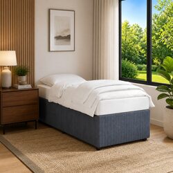 Your New Dark Grey Velvet Bed Frame Awaits