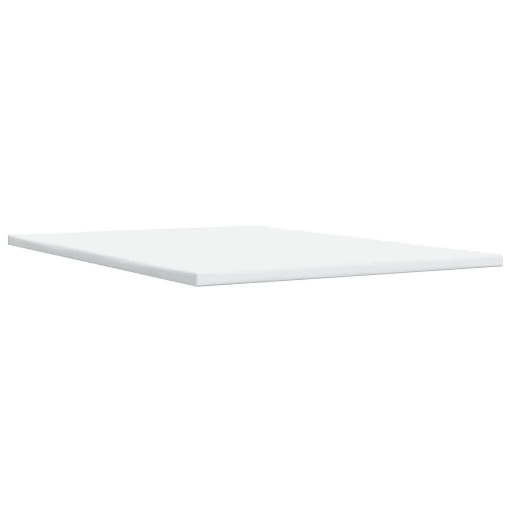 Queen Box Spring Bed with Pocket Mattress Topper Light Grey Fabric Bedroom