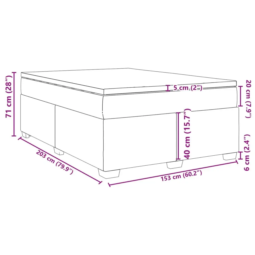 Queen Box Spring Bed with Pocket Mattress