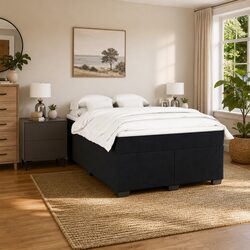 Your Cozy Queen Box Spring Bed with Pocket Spring Mattress