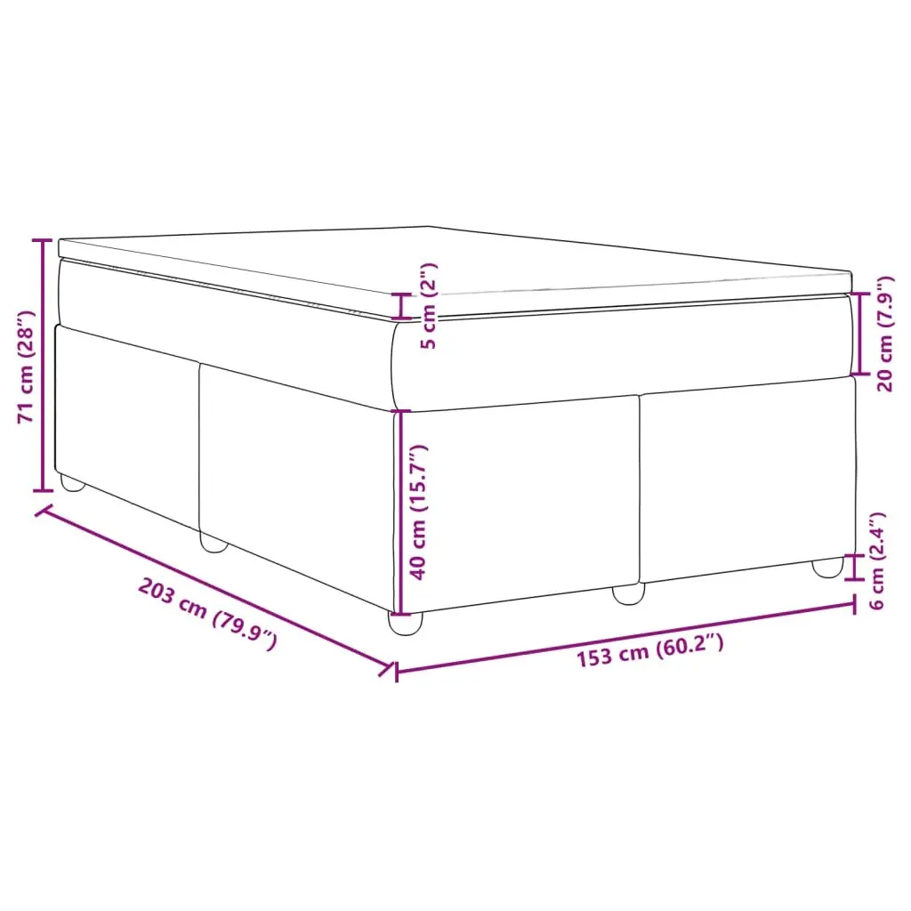 Queen Box Spring Bed with Pocket Spring Mattress