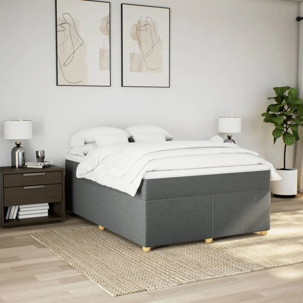 Queen Box Spring Bed with Pocket Spring Mattress