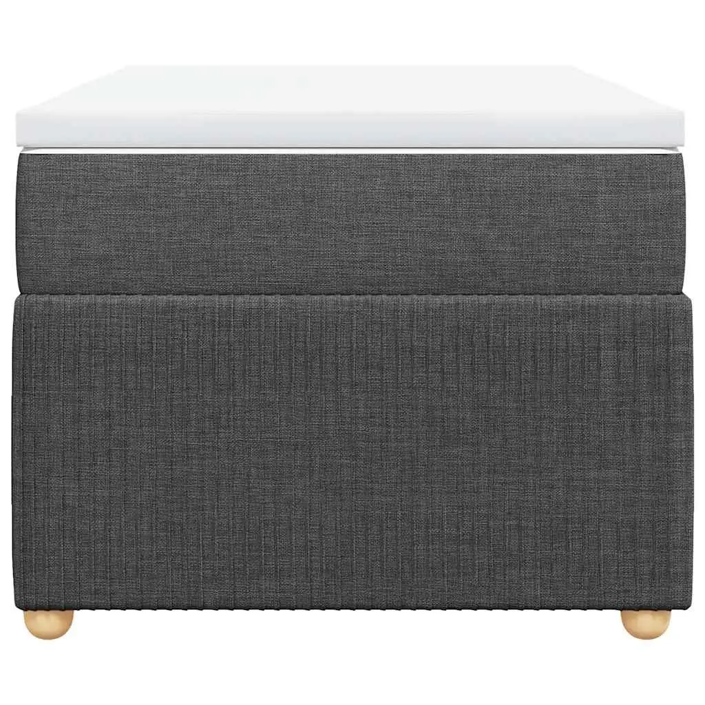 Pocket Spring Mattress Bed Frame with Slatted Base King Single Black Fabric