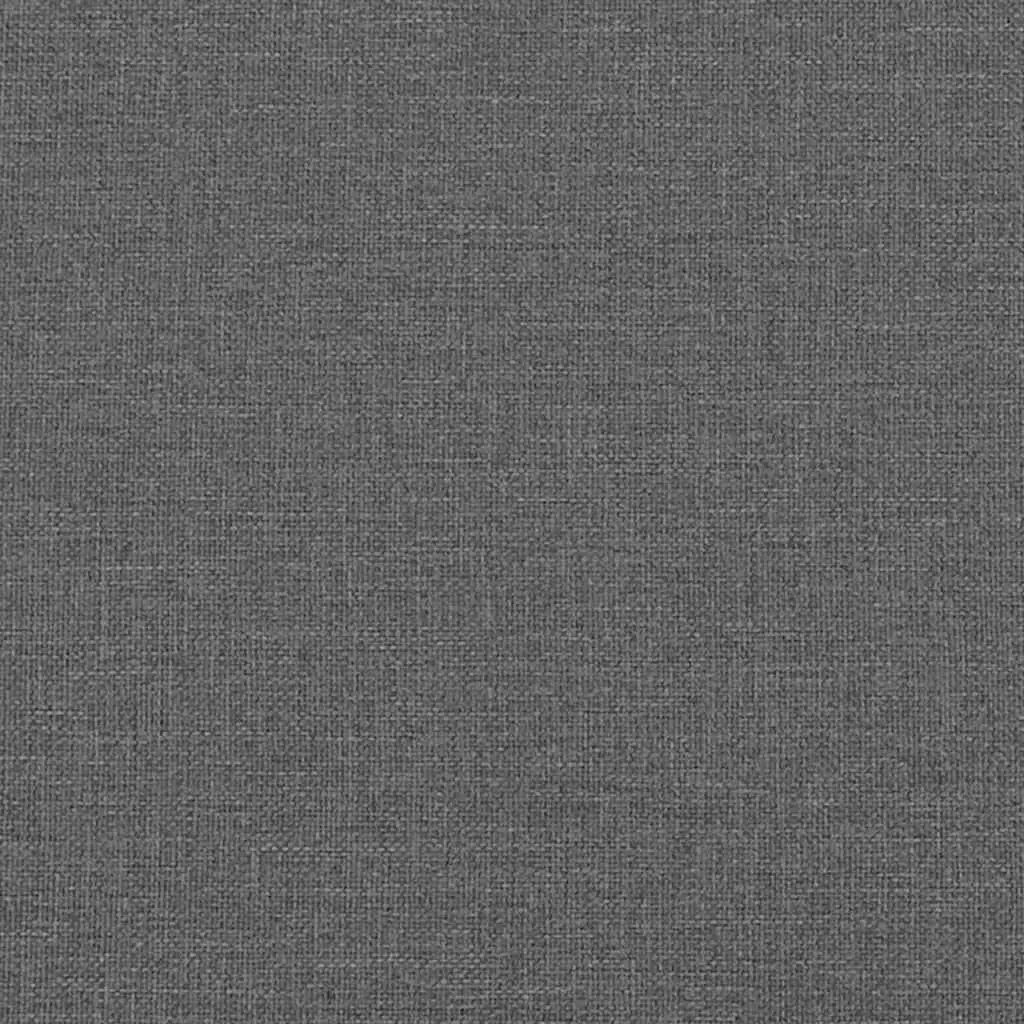 Double Box Spring Bed Pocket Sprung Mattress Black Fabric Frame Double Size