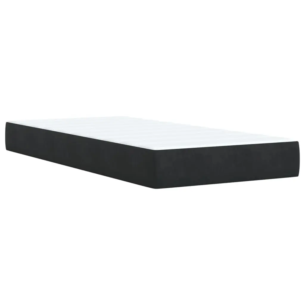 Velvet Upholstered Box Spring Bed