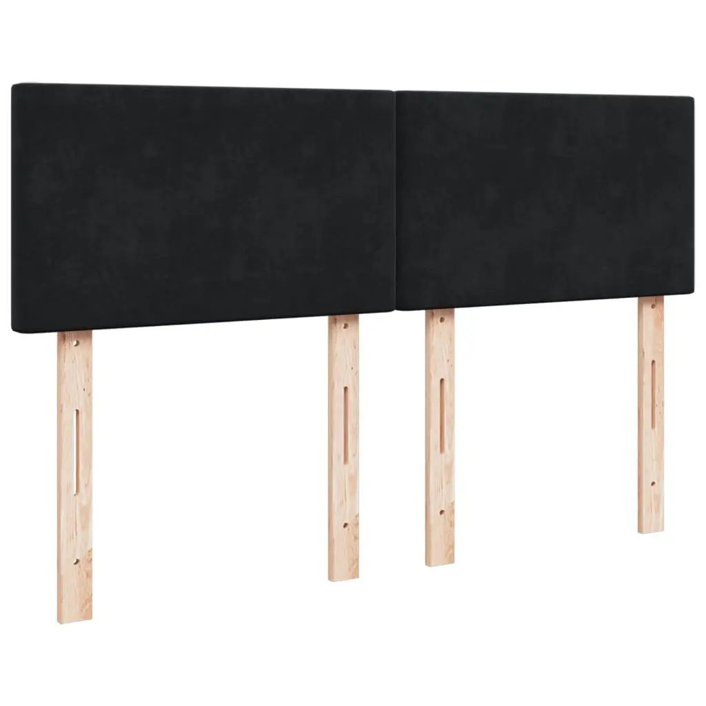 Queen Box Spring Bed with Velvet Frame
