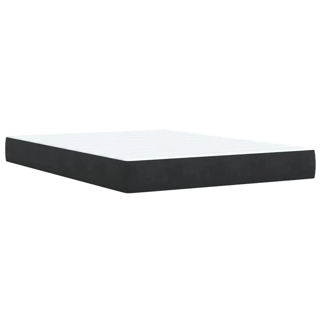 Queen Box Spring Bed with Velvet Frame