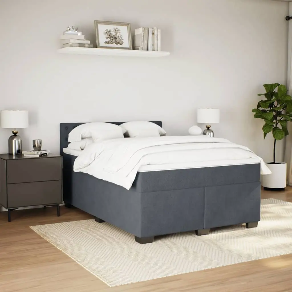 Queen Velvet Upholstered Bed