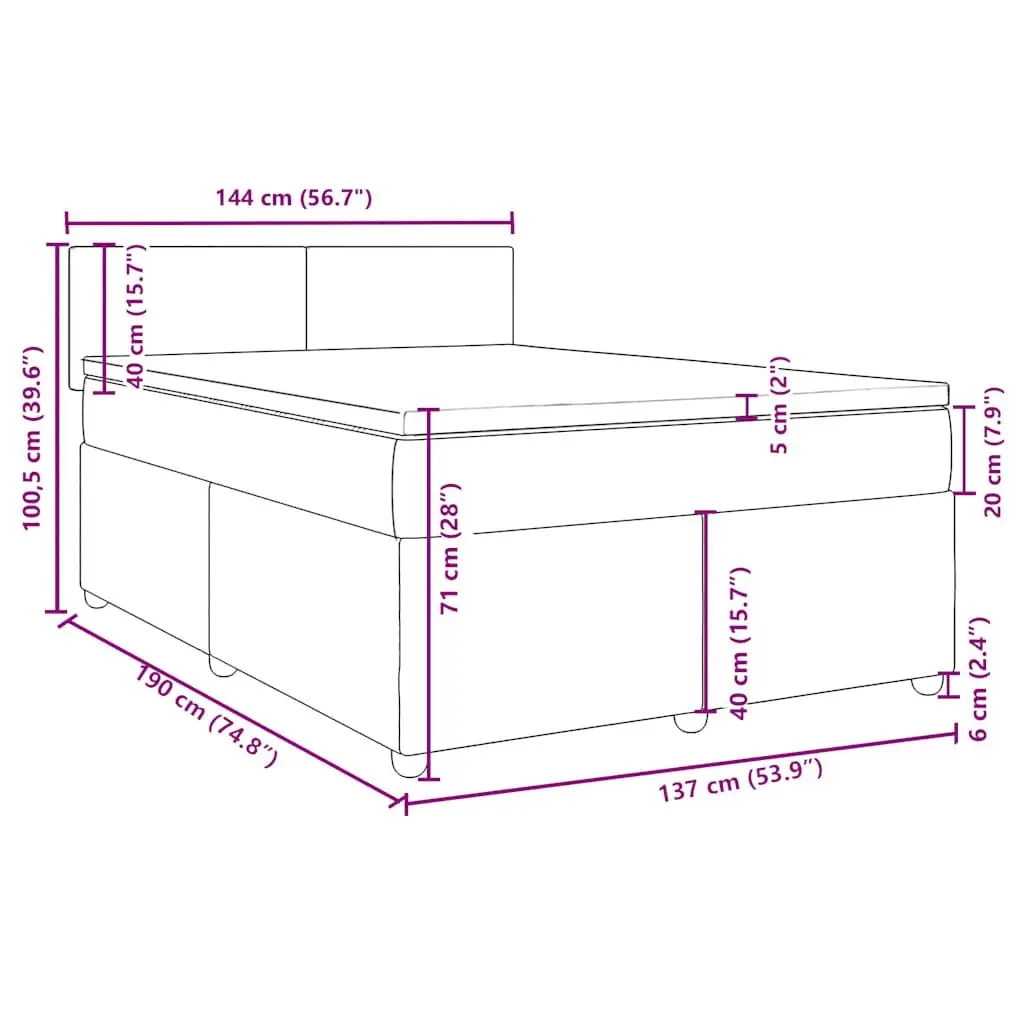 Double Box Spring Bed with Pocket Spring Mattress
