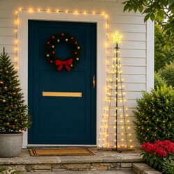 Friendly Christmas Cone Tree to Brighten Your Holidays