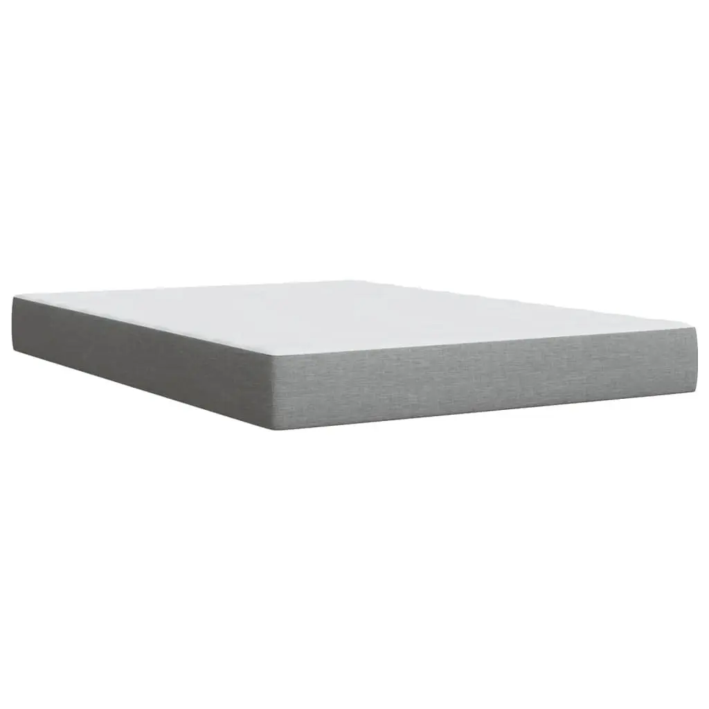 Queen Box Spring Bed with Pocket Spring Mattress Dark Grey Fabric