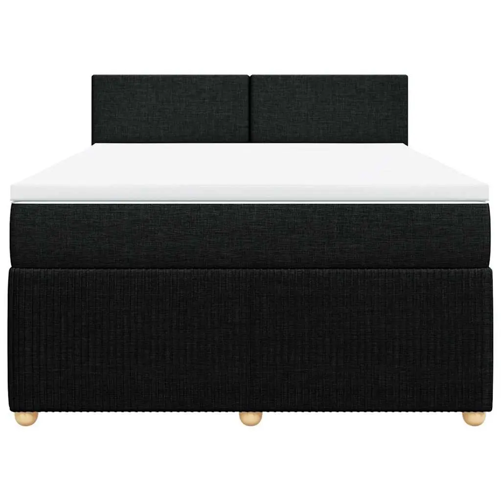 Double Bed Pocket Spring Mattress with Black Fabric Frame
