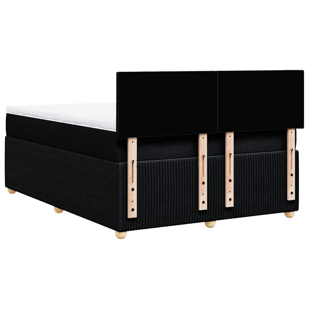 Double Bed Pocket Spring Mattress with Black Fabric Frame