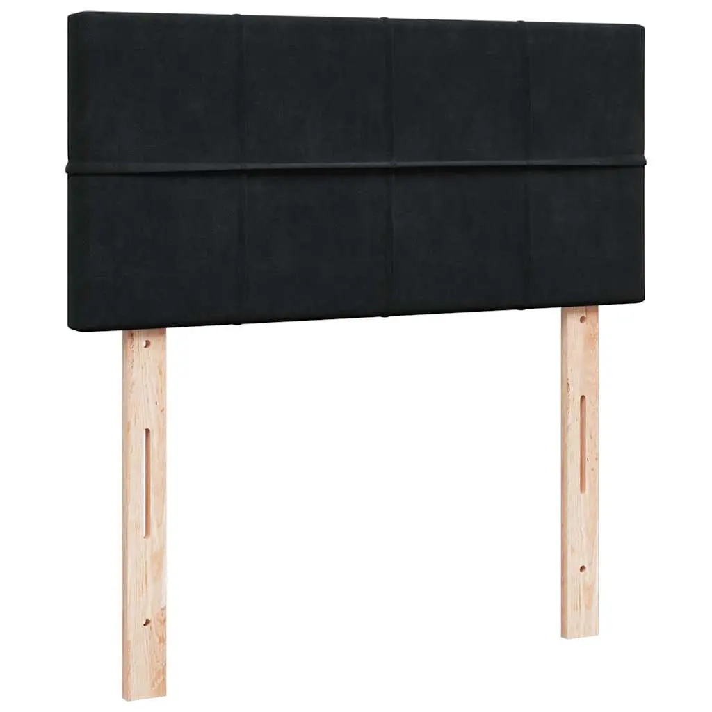 King Single Box Spring Bed Velvet Frame Pocket Spring Mattress