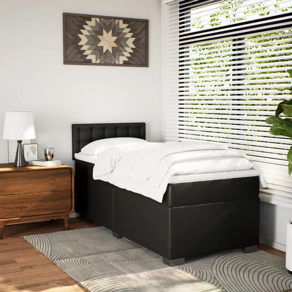 King Single Box Spring Bed with LED Lighting
