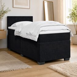 Your King Single Bed with Velvet Upholstery and Lights