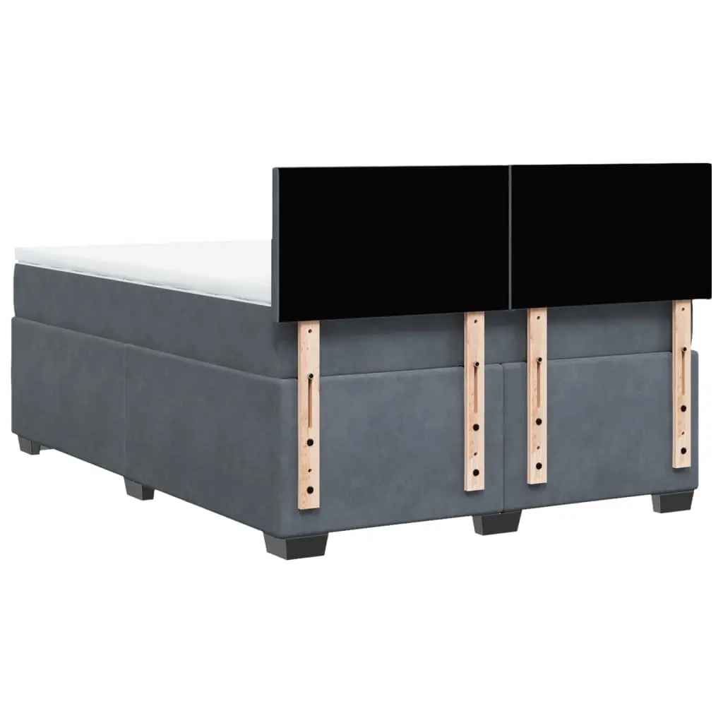 Double Box Spring Bed with Pocket Spring and Lights