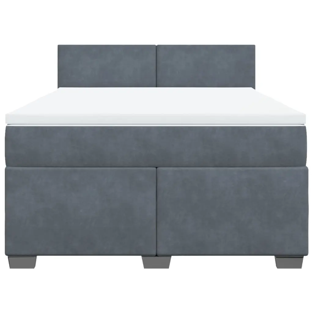 Double Box Spring Bed with Pocket Spring and Lights