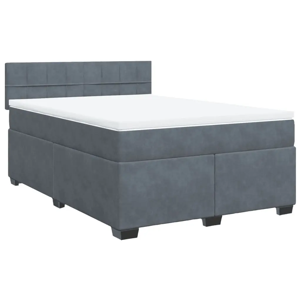 Double Box Spring Bed with LED Lighting