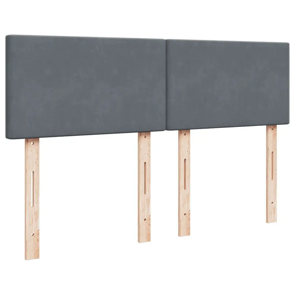 Queen Size Velvet Box Spring Bed