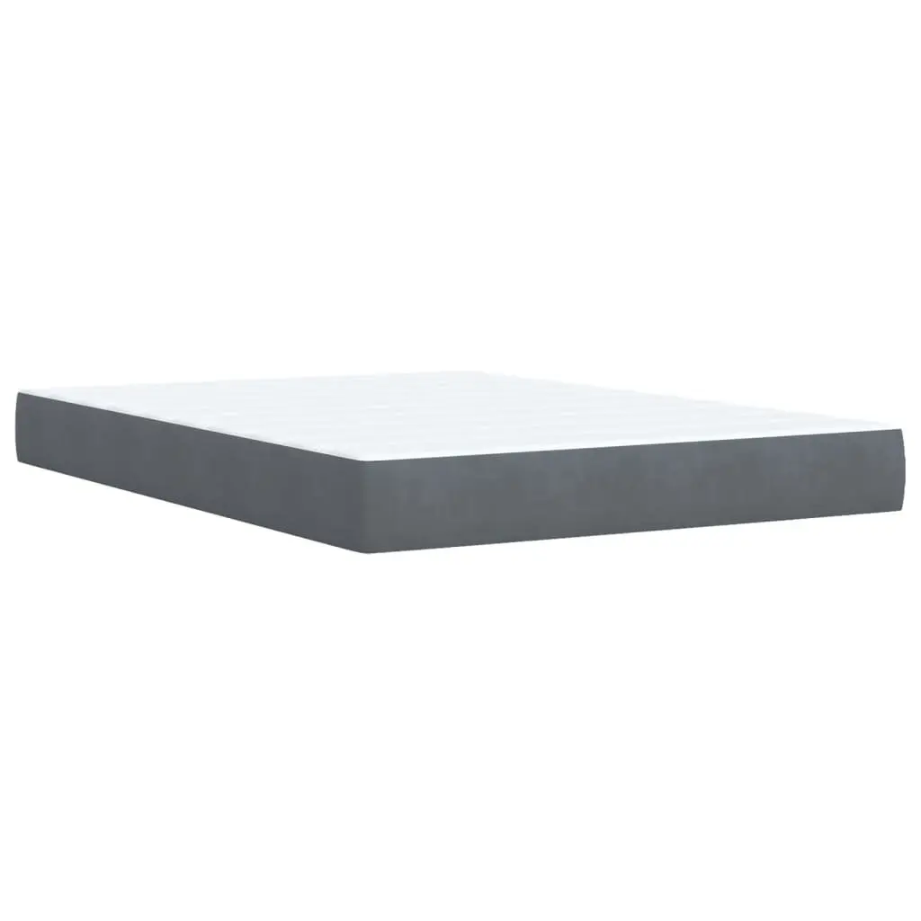 Queen Size Velvet Box Spring Bed