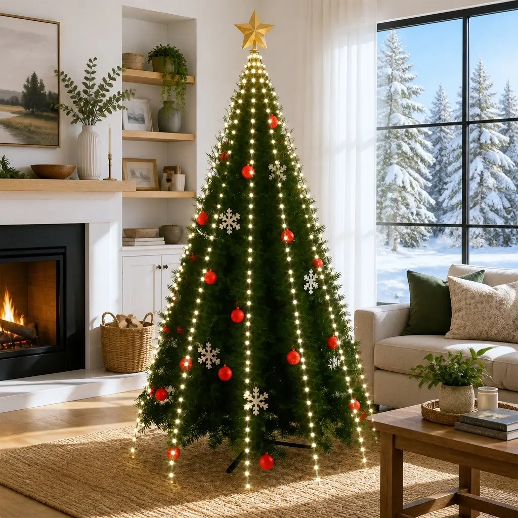 LED Tree Lights 500 Cold White String Lights Indoor Outdoor Christmas Decoration