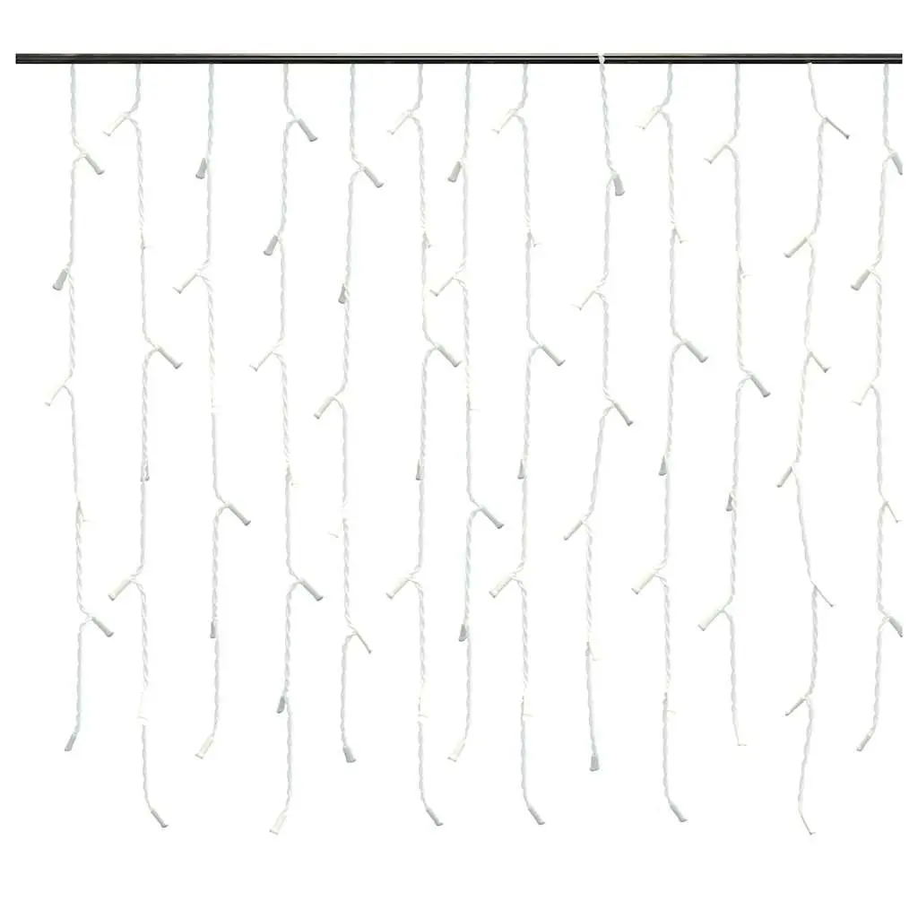 LED Curtain Icicle Lights Warm White 10m 400 LEDs