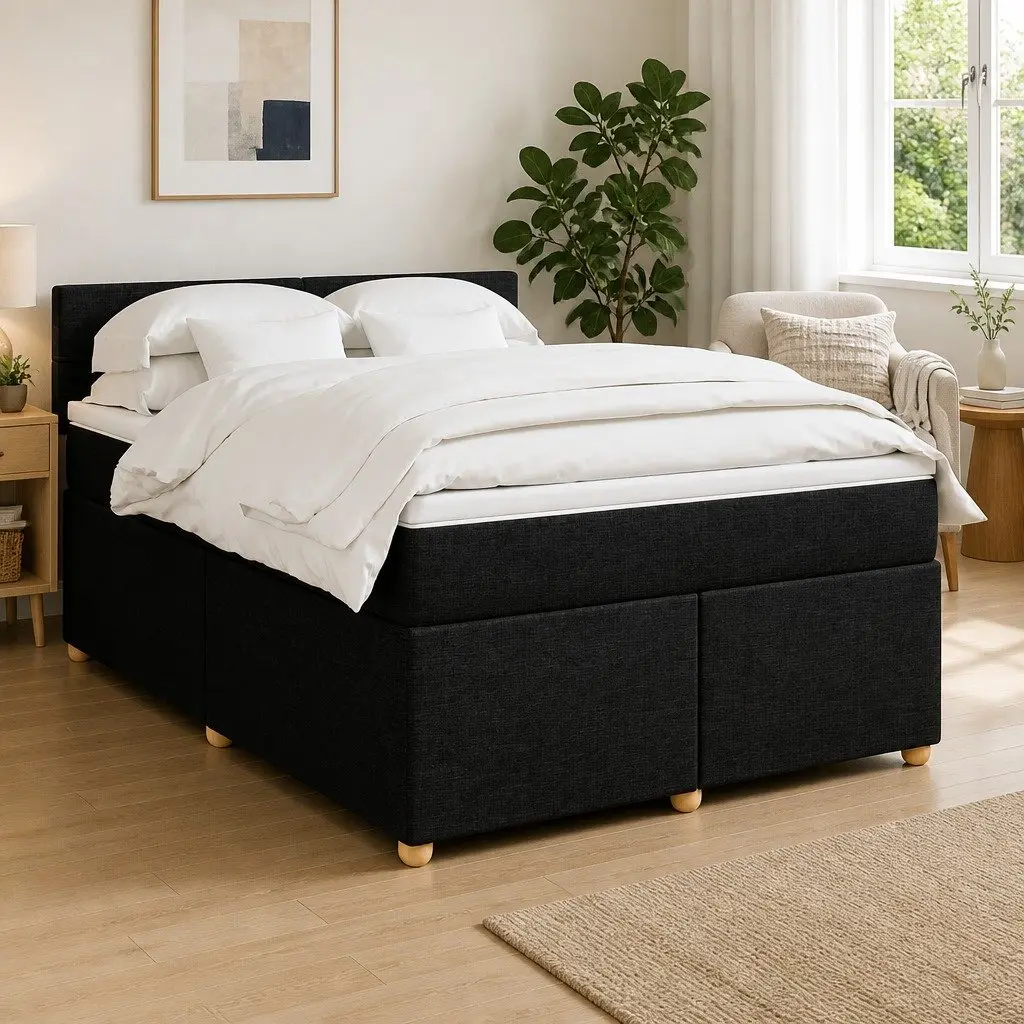 Double Bed Frame with LED Lights